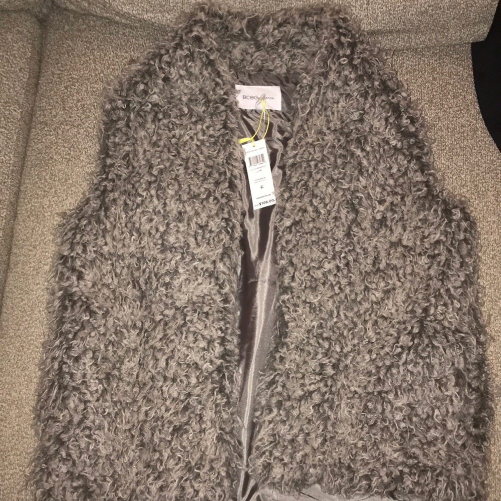 Gray Fur Vest